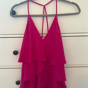 Express Pink Layered Blouse